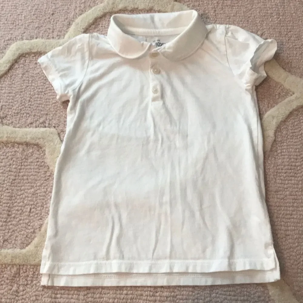 Osh kosh white collared shirt